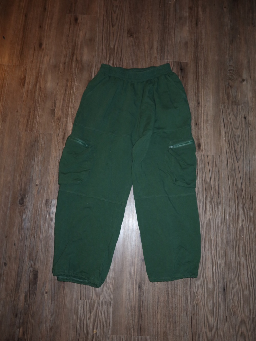 Fashion Nova Dark Green Cargo Sweatpants